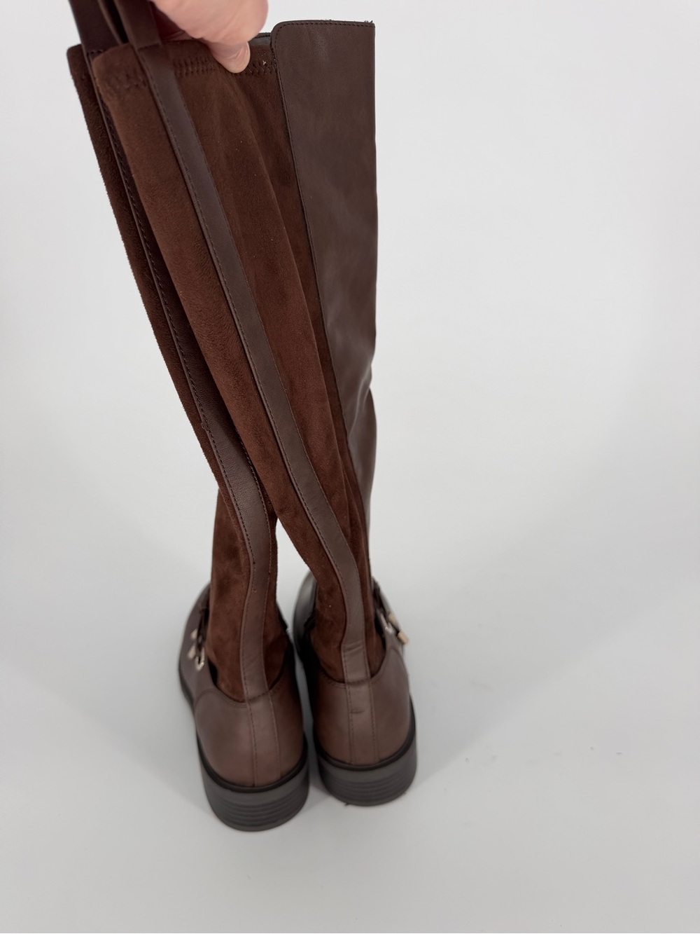 Style & Co Verrlee Knee High Riding Boots Mocha Women's - 6M - Picture 8 of 11